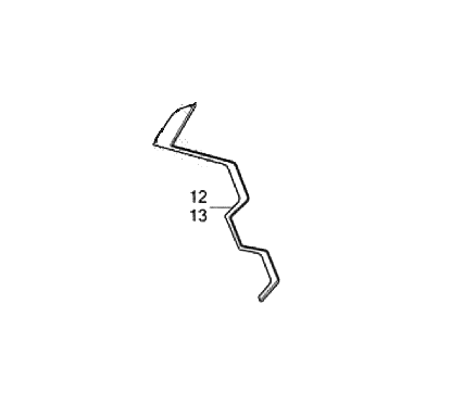 Stripe Front Cowling Left Honda CB500X 2022 2023 86646-MKP-DQ0ZA