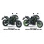Kit Autocollants Carénage Ecope Gauche Kawasaki Z650 Noir 2020 2021