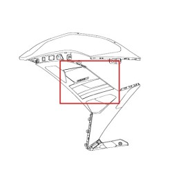 Autocollant Carénage Avant Gauche Kawasaki NINJA 650 GRIS 2018