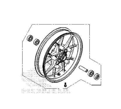Jante Avant Honda CB500F 2022 2023 44650-MKP-DP0