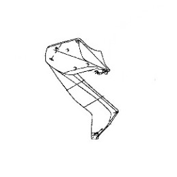 Carénage Flanc Avant Gauche Kawasaki Z300