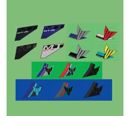 Autocollant Écope Flanc Gauche Yamaha MT-15 B7D-F832B