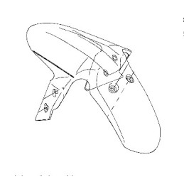 Garde Boue Avant Kawasaki Ninja 300