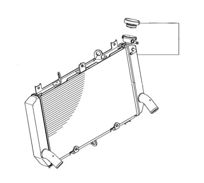 Radiator Kawasaki Z900 2020 2021 2022 2023