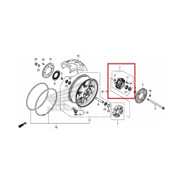 Flange Sub-Assy Rear Driven Honda 42615-MJE-D00