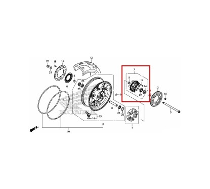 Flange Sub-Assy Rear Driven Honda 42615-MJE-D00