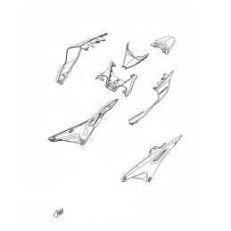 Carénage Arrière Droit Yamaha YZF R15 / R15M BDJ-F1741-00