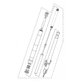 Front Fork Left Yamaha YZF R15 / R15M 2022 2023
