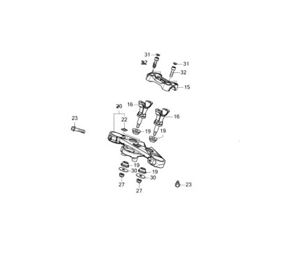 Kit Fixation Guidon Honda CB500F 2022 2023