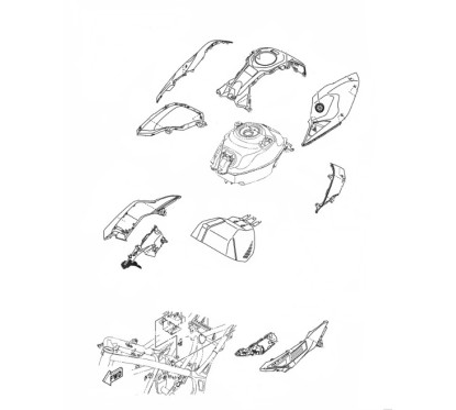 Autocollant Aération Flanc Droit Yamaha MT-03 / MT-25