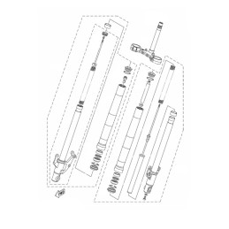 Fourche Avant Gauche Yamaha YZF R15 / R15M BK6-F3102-20