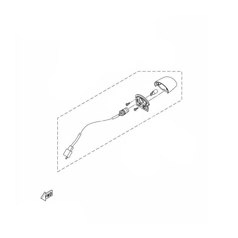 Eclairage de Plaque Yamaha YZF R15 / R15M 2022 2023 Eclairage de Plaque Yamaha YZF R15 / R15M 2022 2023