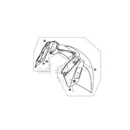 Partie Arrière Garde Boue Honda Forza 125 2021