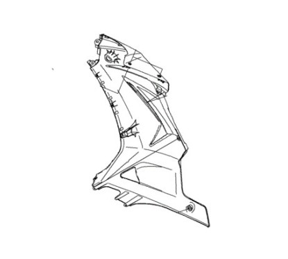 Carénage Flanc Avant Droit Kawasaki Ninja 250R