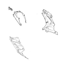 Carénage Flanc Avant Kawasaki Ninja 250R