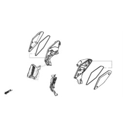 Ecope Avant Gauche Honda CB650R 64411-MKN-D50ZA