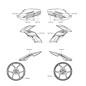 Set Stickers Kawasaki Versys 650 2019 Gray