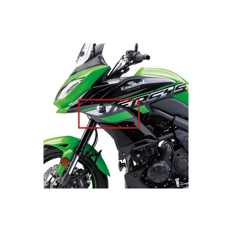 Sticker Front Shroud Left Kawasaki Versys 650 2018 Candy Lime Green
