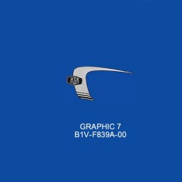 Logo Reservoir Gauche Yamaha XSR 155 Bleu Mat 2022 B1V-F839A-00