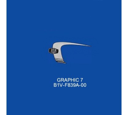 Emblem Tank Cover Left Yamaha XSR 155 Mat Blue 2022 B1V-F839A-00