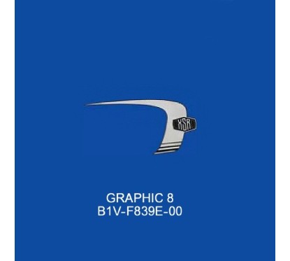 Logo Reservoir Droit Yamaha XSR 155 Bleu Mat 2022 B1V-F839E-00