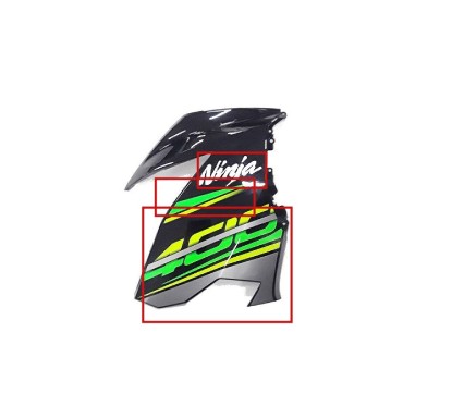 Kit Stickers Carénage Avant Droit Supérieur Kawasaki Ninja 400 KRT