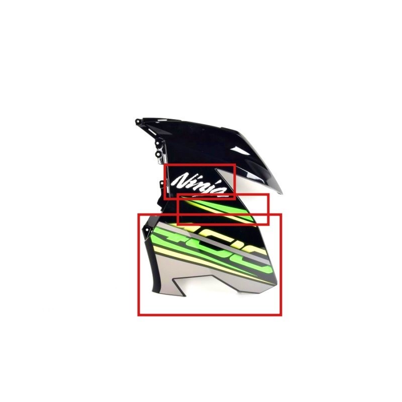 Set Patterns Cowling Front Left Side Upper Kawasaki Ninja 400 KRT 2018 2019