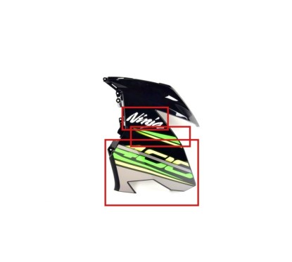 Set Patterns Cowling Front Left Side Upper Kawasaki Ninja 400 KRT