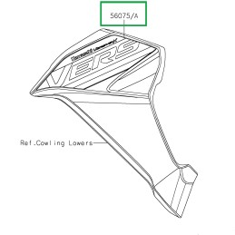 Mark Cowling Side Right Kawasaki Versys-X 300 Gray 2019