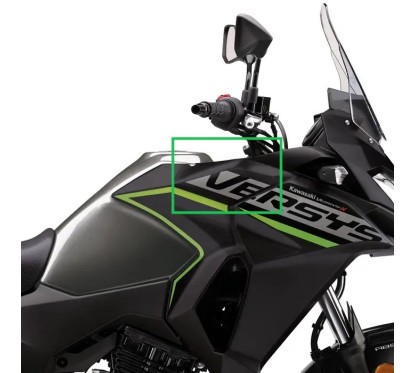 Mark Cowling Tank Right Upper Kawasaki Versys-X 300 Gray 2019 56075-7602