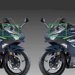 Set Patterns Cowling Upper Kawasaki Ninja 400 2022 BLUE