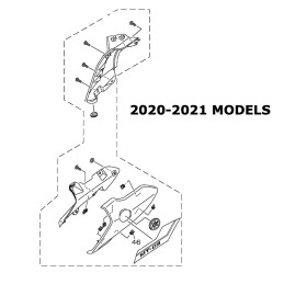Ecope Aeration Avant Gauche Yamaha MT-03 B9T-XF137-10