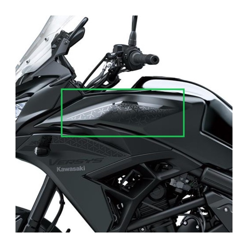 Pattern Cowling Tank Left Kawasaki Versys 650 BLACK 2022/2023 Pattern Cowling Tank Left Kawasaki Versys 650 BLACK 2022/2023