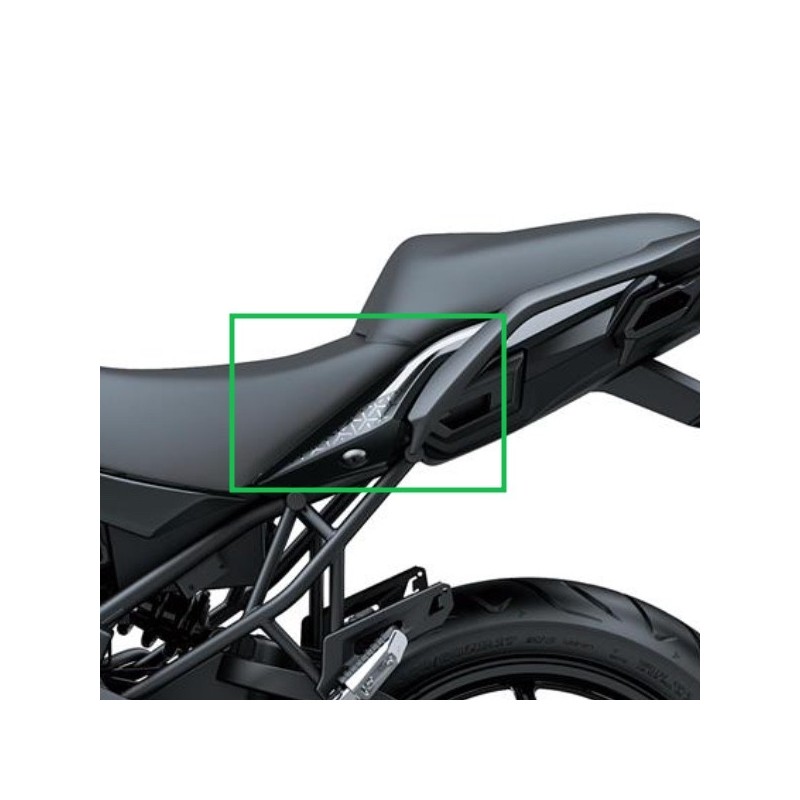 Pattern Cover Tail Left Kawasaki Versys 650 BLACK 2022/2023 Pattern Cover Tail Left Kawasaki Versys 650 BLACK 2022/2023