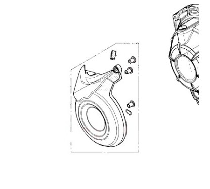 Guard Cover Crankcase Right Honda CL500 2023 2024