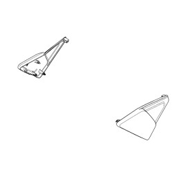 Center Right Cover Honda CL500 2023 2024 83520-K3S-JA0ZA