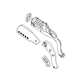 Cover Muffler Honda CL500 2023 2024 18360-K3S-JA0