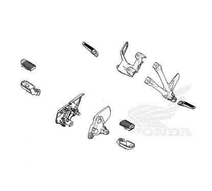 Support Repose Pied Arrière Droit Honda CL500 2023 2024