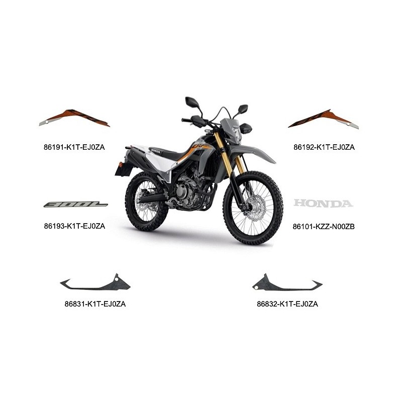 Full Set Marks Honda CRF300L GRAY 2023 2024