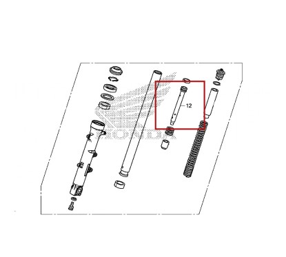 Tube Intérieur de Fourche Honda CB500X 2016 2017 2018