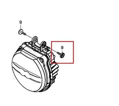 Bolt 6x25 Headlight Honda CB650R 90103-MKN-D51