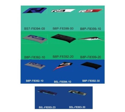 Autocollant Avant Gauche Yamaha YZF R3 BS7-F8393-00