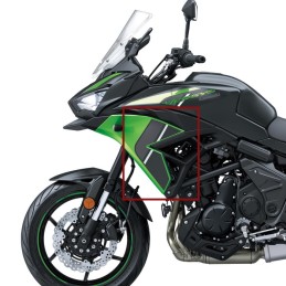 Autocollant Carénage Flanc Avant Gauche Kawasaki Versys 650 VERT 2024