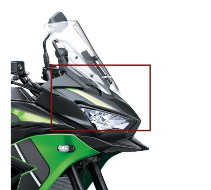 Set Stickers Cowling Headlight Upper Kawasaki Versys 650 GREEN 2024