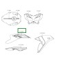 Pattern Cowling Tank Right Kawasaki Versys 650 GREEN 2024