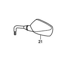 Mirror Left Honda CB500F 2019 2020 2021