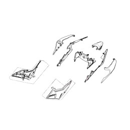 Couvre Arrière Gauche Honda CB 500 HORNET 2024 2025 77281-MLR-D00