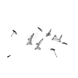 Holder Left Step Driver Honda CB 500 HORNET 2024 2025 50700-MJW-J00