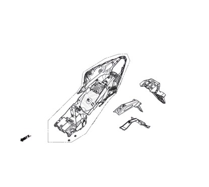 Rear Fender Inner Honda CB 500 HORNET 2024 2025