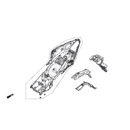 Rear Fender Honda CB 500 HORNET 2024 2025 80100-MKP-A00ZA